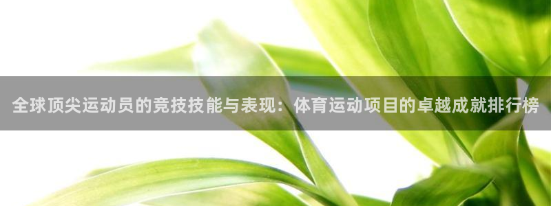 vsport体育官网下载平台注册要钱吗安全吗：全球顶尖运动员