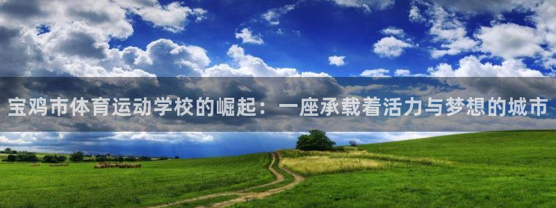 vsport体育官网下载招商：宝鸡市体育运动学校的崛起：一座