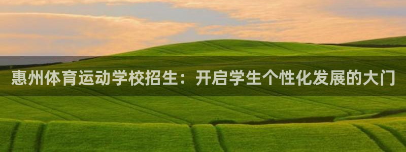 vsport体育平台：惠州体育运动学